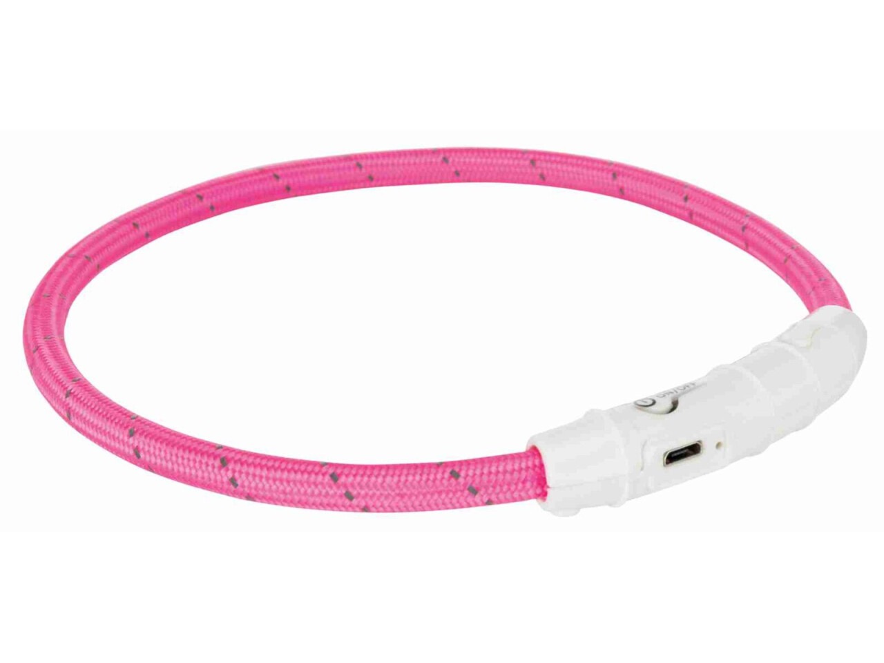 Trixie Zgarda Cu Led, Incarcare USB, XS-S: 35 cm/7 mm, Roz, 12706