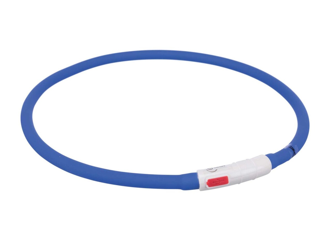 Trixie Zgarda Cu Led, Incarcare USB, XS-XL: 70 cm/10 mm, Albastru, 12642