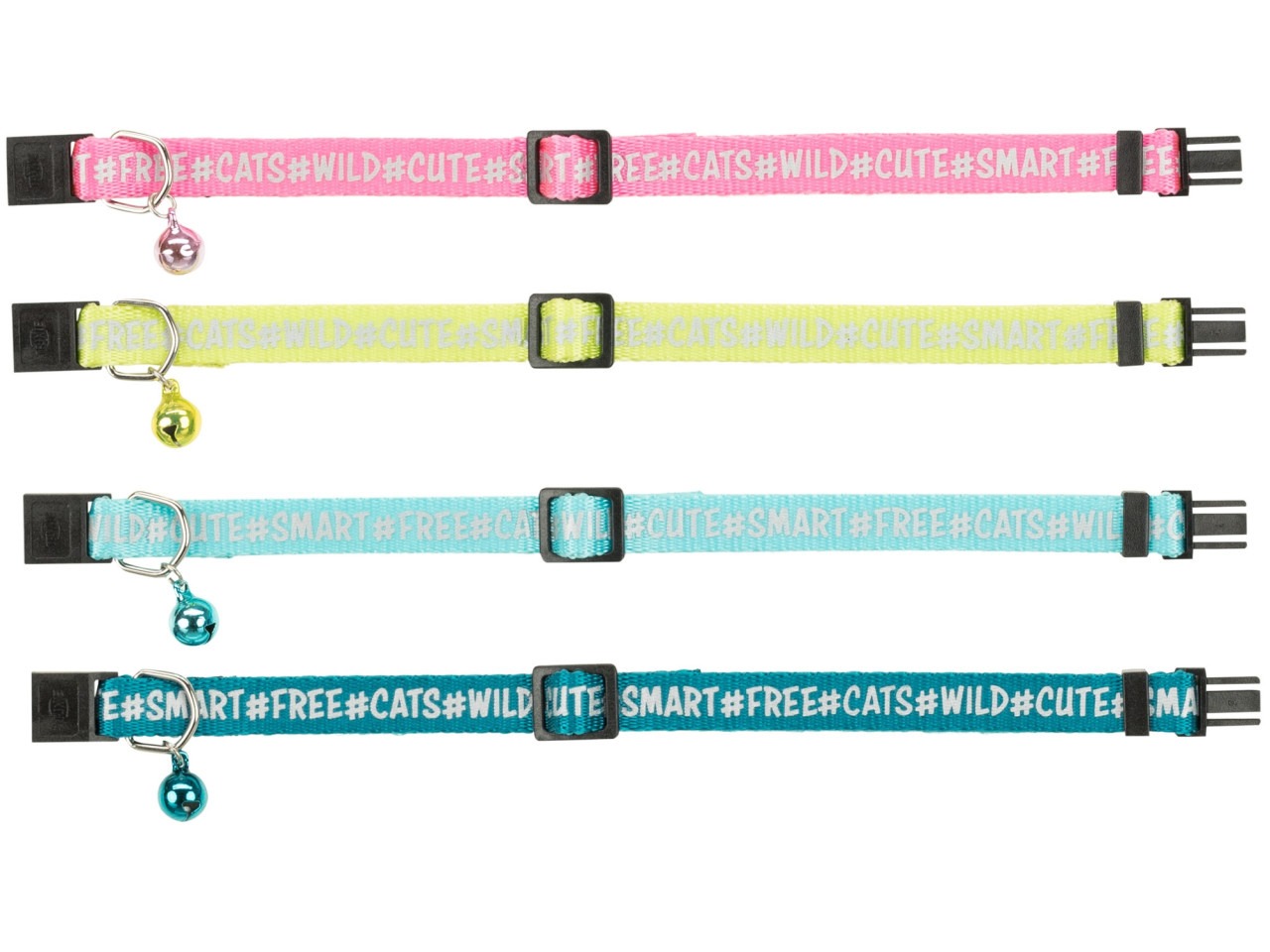 Trixie Zgarda Pentru Pisici, Safer Life, Reflectorizanta, Cu Clopotel, Diverse Culori, 4173