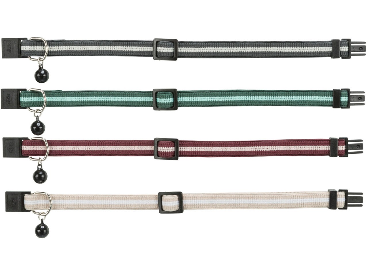 Trixie Zgarda Pentru Pisici, Elastica, Cu Clopotel, Diverse Culori, 41551