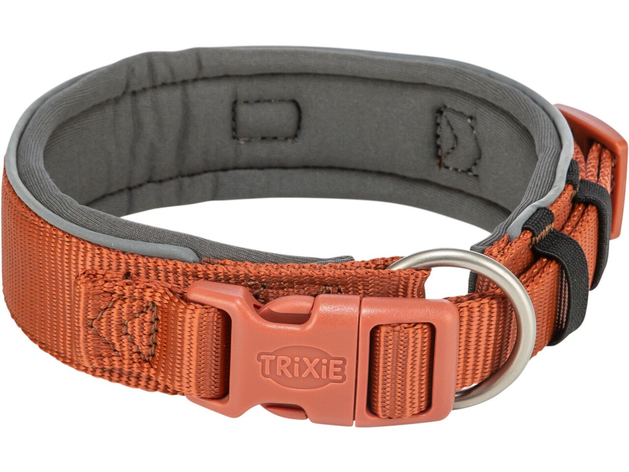 Trixie Zgarda Premium, Extra Lata, S-M: 33-42 cm/35 mm, Ruginiu/Grafit, 1995630