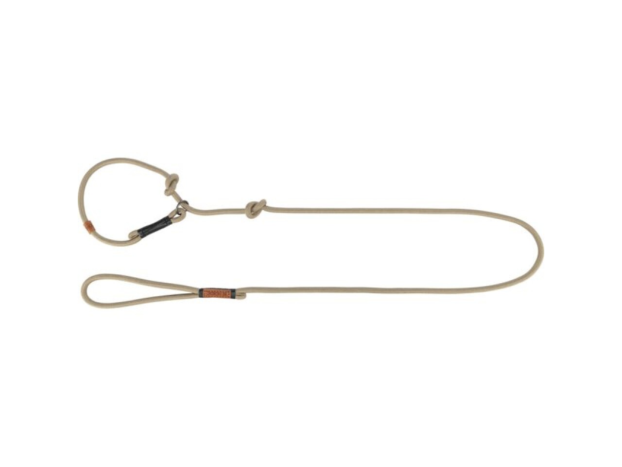 Trixie Lesa si Zgarda Strangulanta Be Nordic, L-XL: 1.7 m / 13 mm, Nisipiu/Negru, 17254