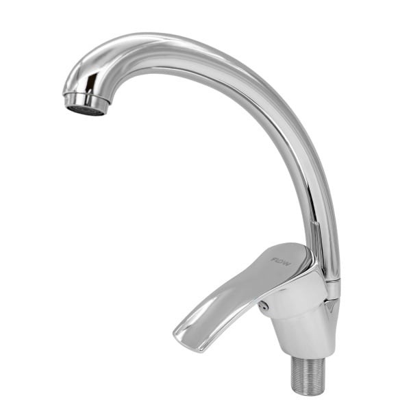 Baterie Bucatarie Flow UF-275ZC, zinc crom, pipa fixa rotire 360