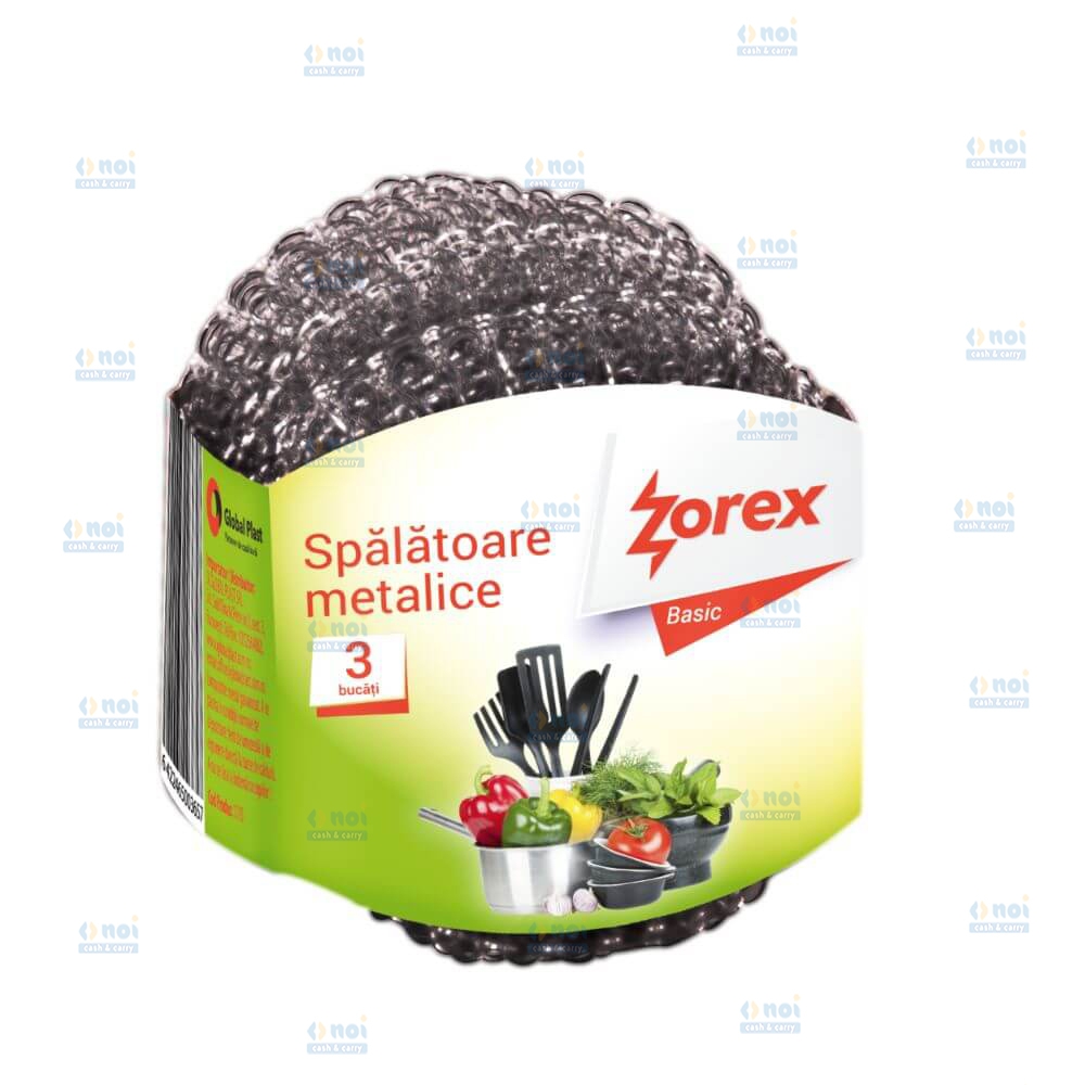 ZOREX BASIC SPALATOARE METALICE 3/SET